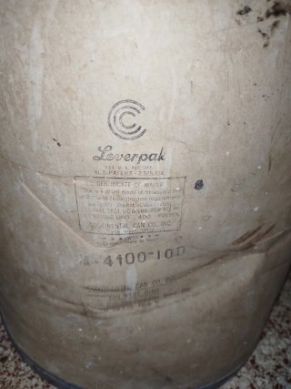 Antiguo Bidón Leche en Polvo Americana (Años 50)