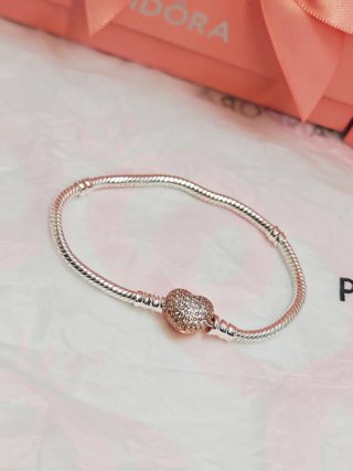 Pulsera Pandora Corazón 17 cm Ale Rose gold