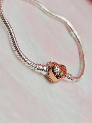 Pulsera Pandora Corazón 17 cm Ale Rose gold