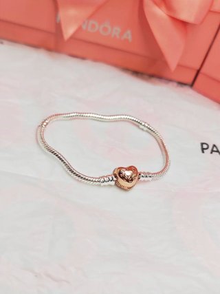 Pulsera Pandora Corazón 17 cm Ale Rose gold