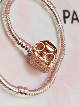 Pulsera Pandora Corazón 17 cm Ale Rose gold