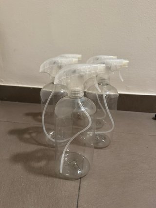 10 Botes de Spray 1L Transparentes