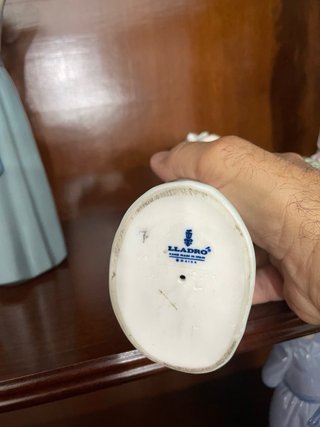 Figura Lladró Niña con Cordero Porcelana
