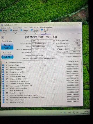 SSD Intenso M.2 PCIe 250GB Premium