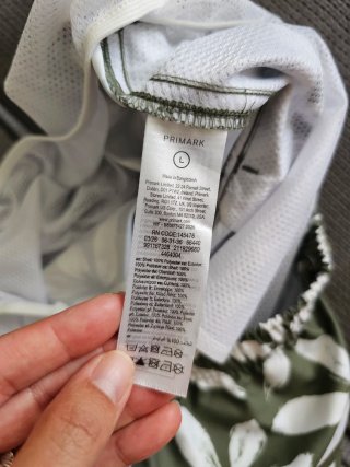 Bañador hombre talla L Primark estampado verde