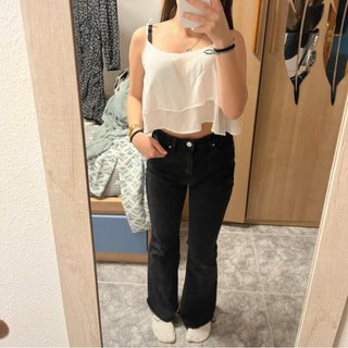 Pantalón campana negro