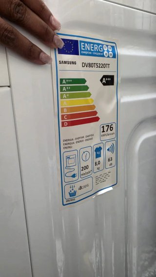 Secadora Samsung 8kg Serie 50 Clase C Blanca