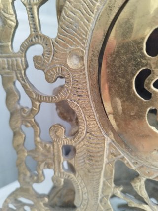 Reloj Bronce Macizo Caballero a Caballo San Jorge