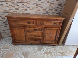 Mueble rústico mexicano de madera