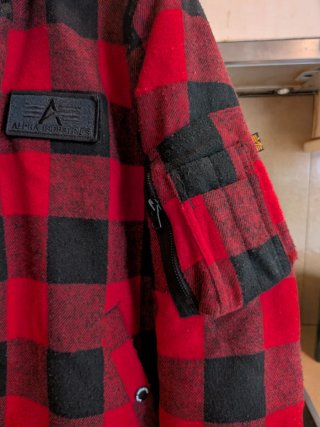 Chaqueta Bomber Alpha Industries Cuadros L