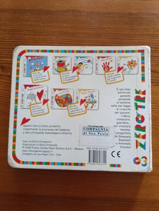 Libro tattile bambini Cammina manina Zero tre