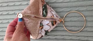 Bolso de fiesta Shein con flores y lentejuelas