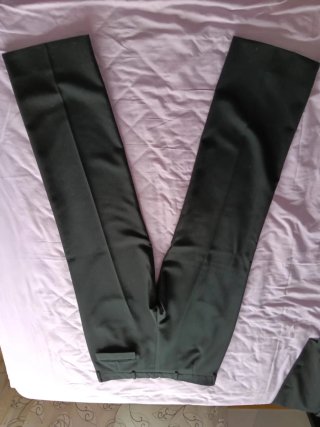 Traje de boda americana larga y pantalón