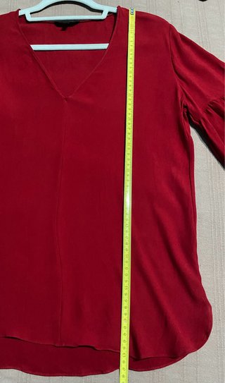 Blusa Massimo Dutti granate Talla M