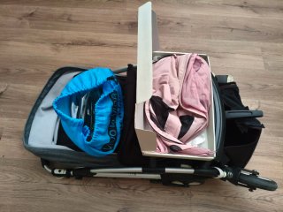 Silla de paseo Bugaboo gris y negra
