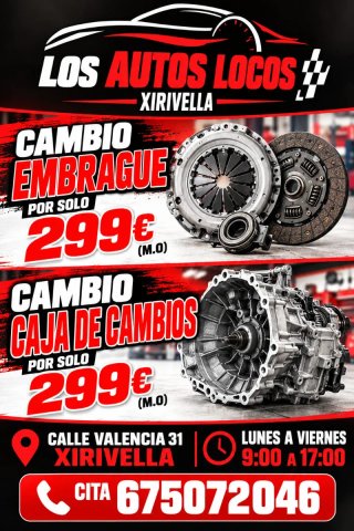 CAMBIO EMBRAGUE POR 299€ (M.O)