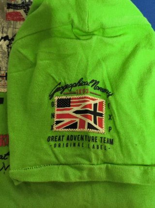 Camiseta Geographical Norway XL Verde