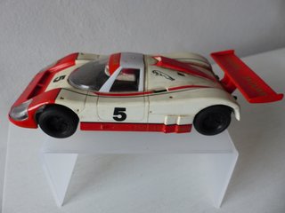 JAGUAR LE MANS SCALEXTRIC ( BLANCO - ROJO )