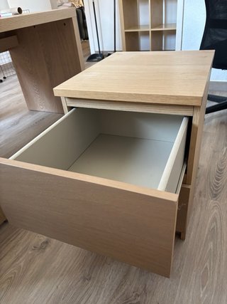 Cómoda 2 cajones madera MALM Ikea