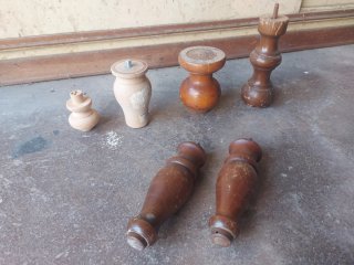 Set Piedi Vintage Mobili Legno