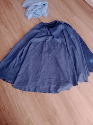 Falda danza del vientre vuelo azul