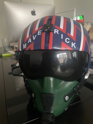 Casco Piloto Maverick Top Gun 40 Aniversario
