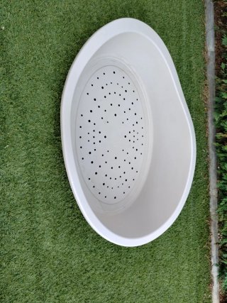 Cama para perro beige