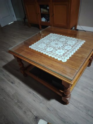 Conjunto modular vitrina y mesa centro