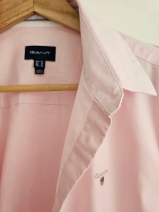 Camisa Gant Rosa Manga Corta.