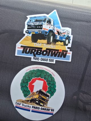 Pegatinas Jan derooy  Paris-Dakar 1985 y 1986