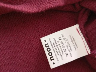Top asimétrico burdeos Noon Talla S