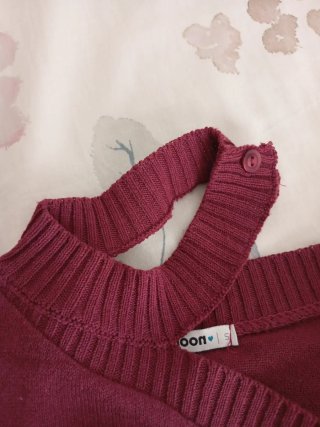 Top asimétrico burdeos Noon Talla S
