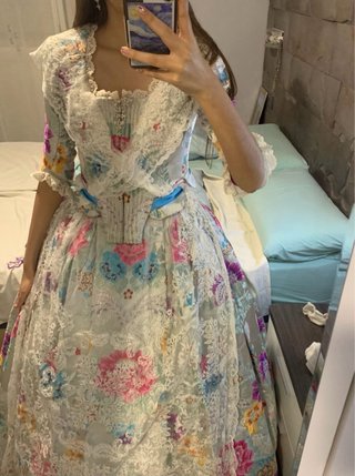 Traje de Fallera Multicolor