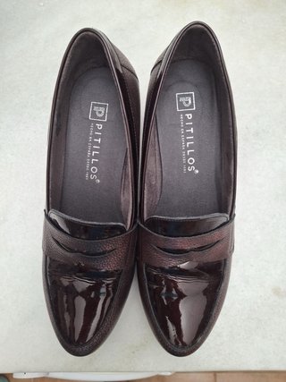 Zapatos Pitillos Mujer Marrones Tacón Cómodo
