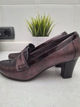 Zapatos Pitillos Mujer Marrones Tacón Cómodo