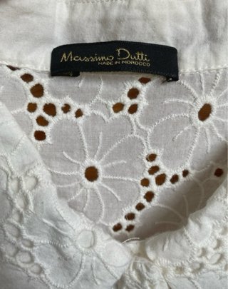 Vestido Massimo Dutti blanco