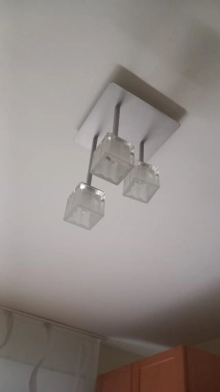 Lámpara de techo moderna cristal y metal