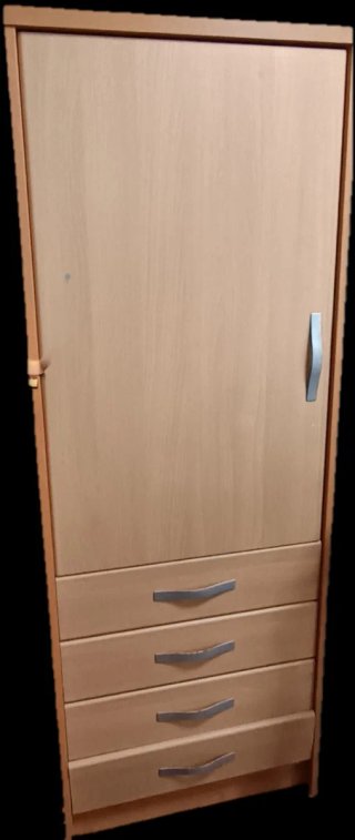 Armario 1 puerta 4 cajones