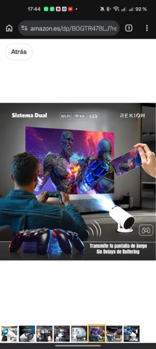 Proyector Portatil HY.300 4K + Pantalla 60"