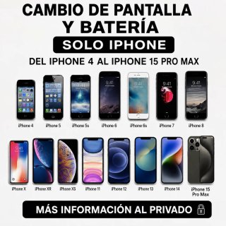 Cambio de pantalla y batería iPhone