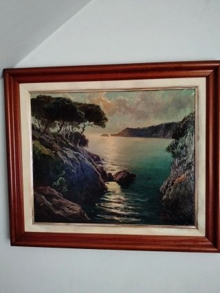 Óleo Ferran Ponsjoan Costa Marítima