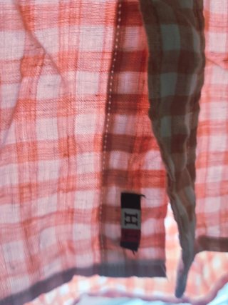 Camisa Tommy Hilfiger cuadros rosa y blanco