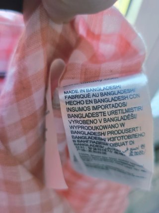 Camisa Tommy Hilfiger cuadros rosa y blanco