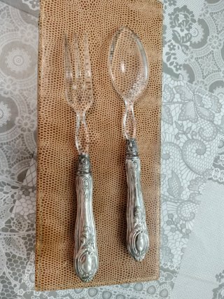 Set posate vintage punzone 800