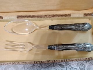 Set posate vintage punzone 800