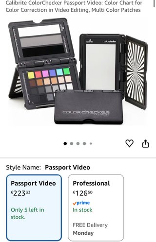 X-Rite ColorChecker Passport Video