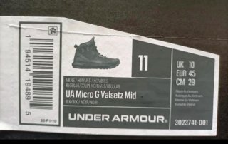 Botas Under Armour Negras y Grises