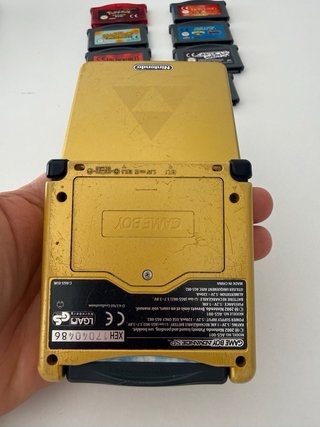 Game Boy Advance SP Dorada + 9 Juegos