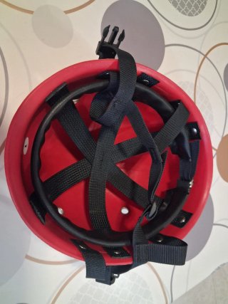 Casco escalada vintage Cassin ligero rojo