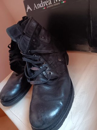 Botas de piel Andrea Morelli